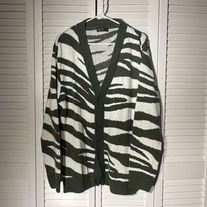 Zebra print Cradigan